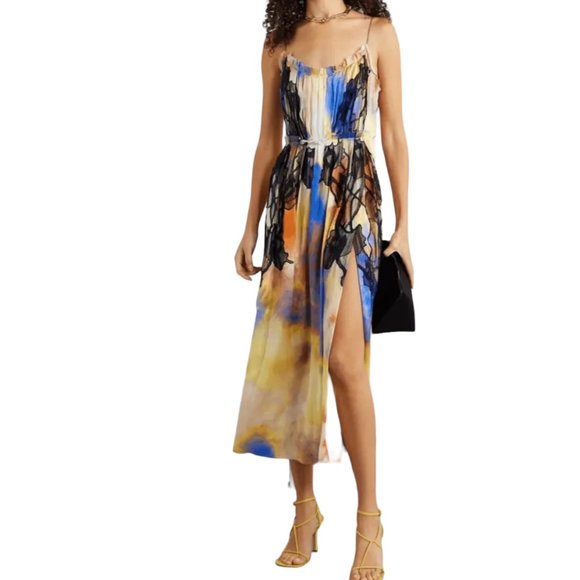 JASON WU Collection RUNWAY Silk Midi Dress Size: S | US 4 NEW - Picture 6 of 16